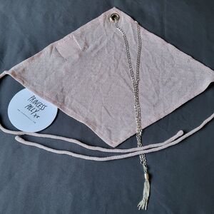 Princess Polly Glitz Pink And Metal Scarf Crop Top NWT